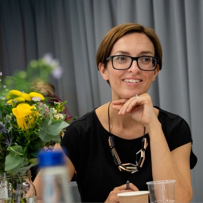 Portrait of Sarah King, entrepreneur, board leader and investor